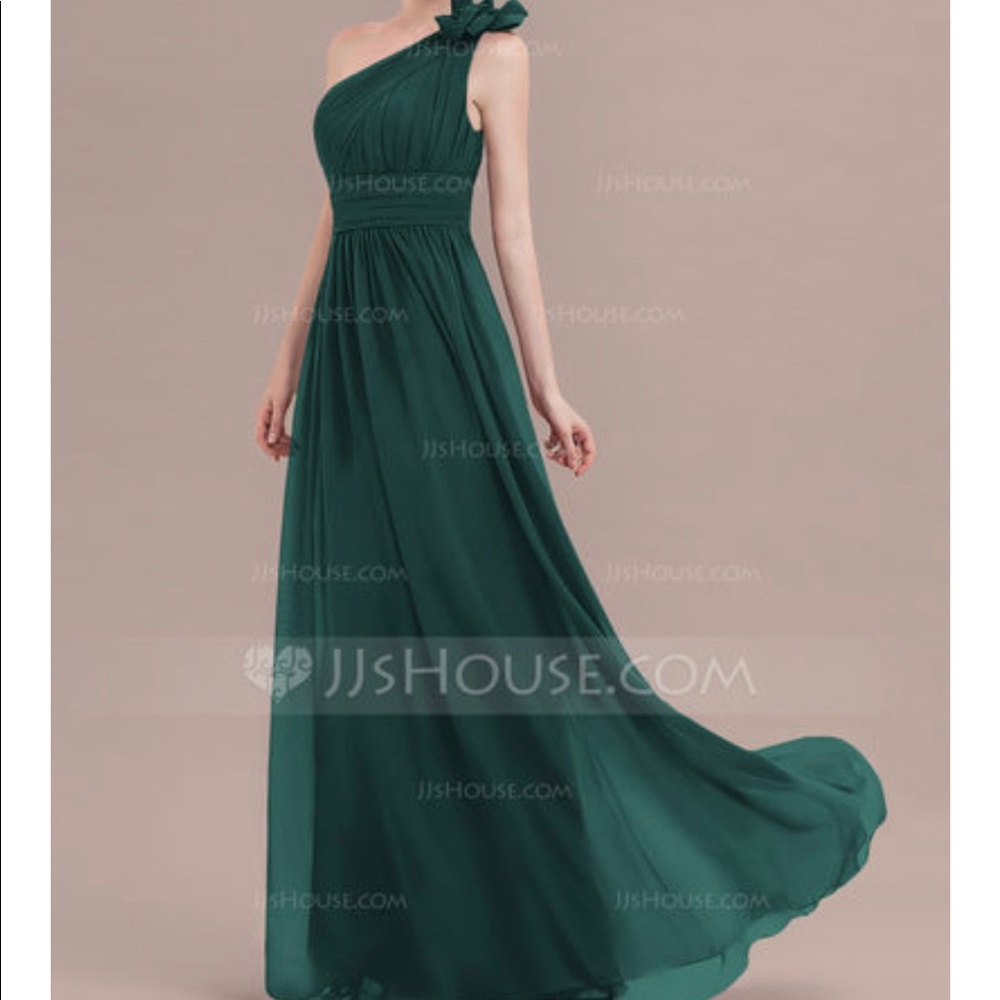 Dark Green Bridesmaids Dress